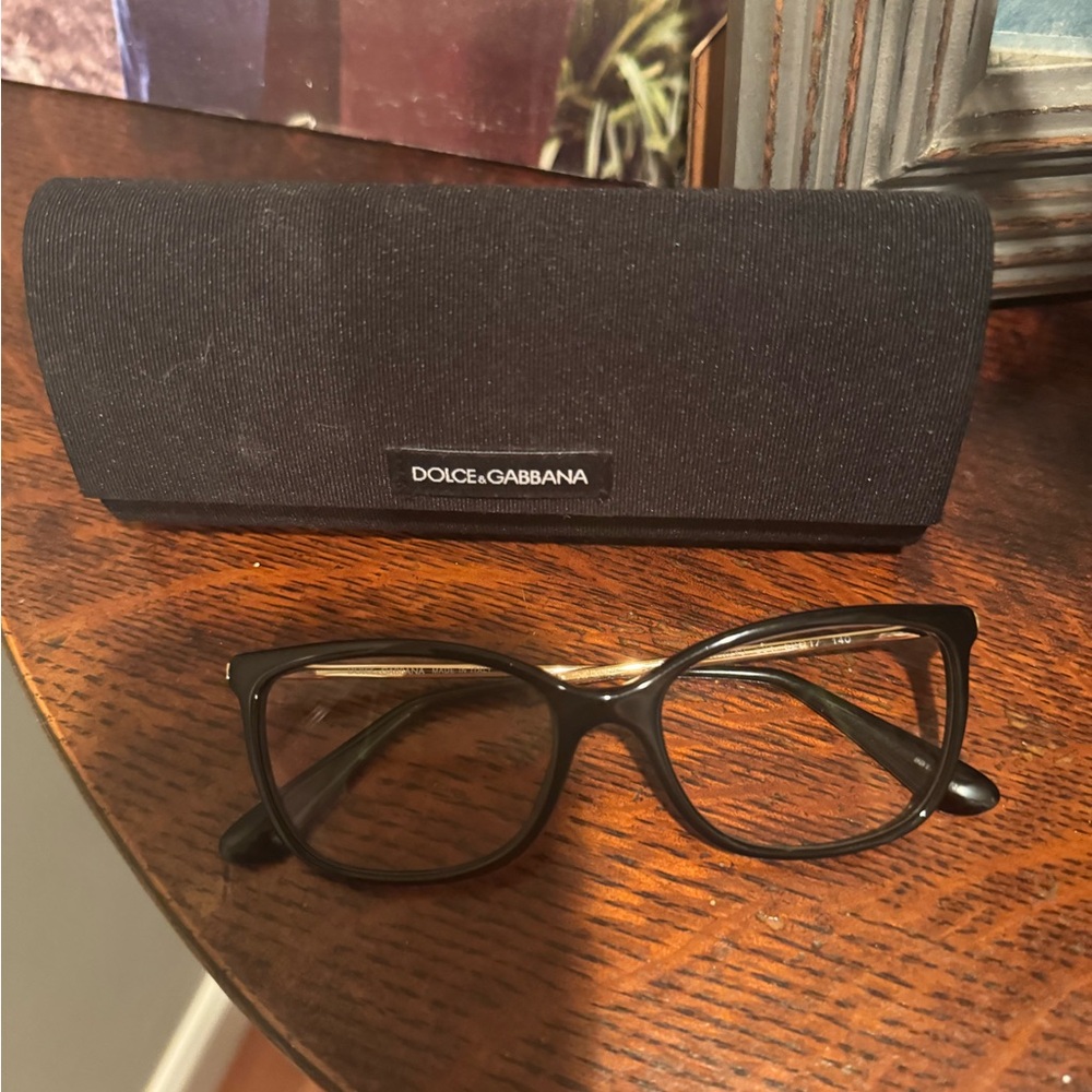 Dolce & Gabbana Black Eyewear with Case